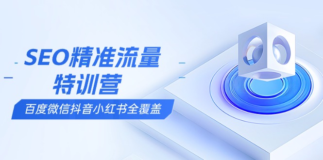 （13851期）SEO精准流量特训营，百度微信抖音小红书全覆盖，带你搞懂搜索优化核心技巧-惠卡乐引流中心