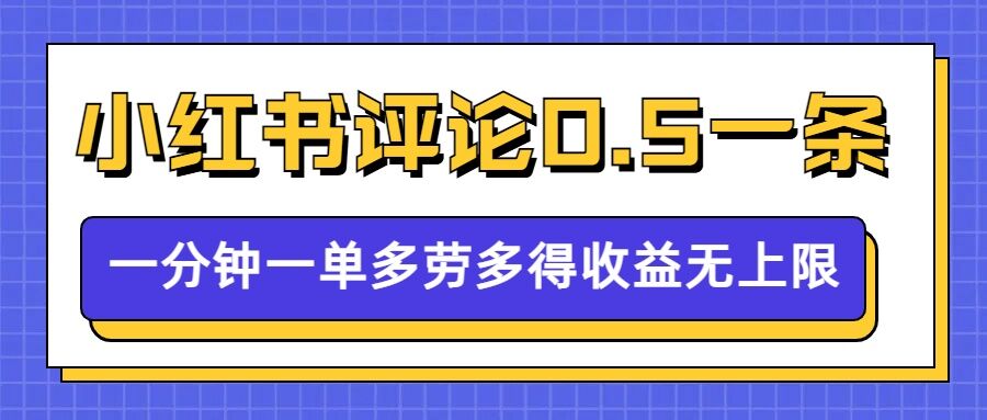 小红书留言评论，0.5元1条，一分钟一单，多劳多得，收益无上限-惠卡乐引流中心